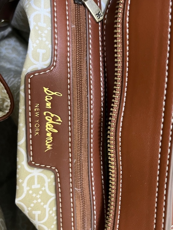 NEW SAM EDELMAN TOP ZIP BACKPACK BROWN